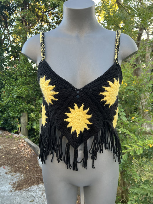 Sunflower Grannysquare Top