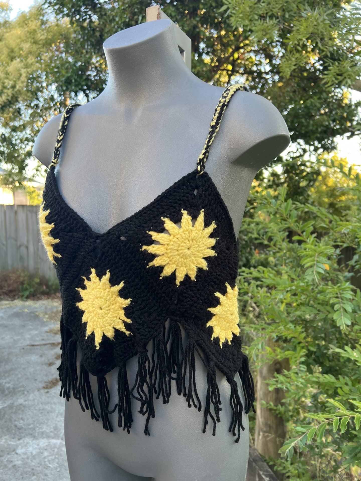 Sunflower Grannysquare Top
